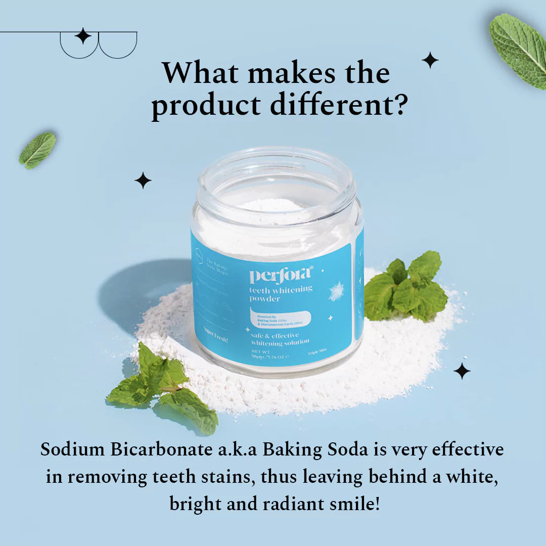 Peroxide Free Teeth Whitening Powder