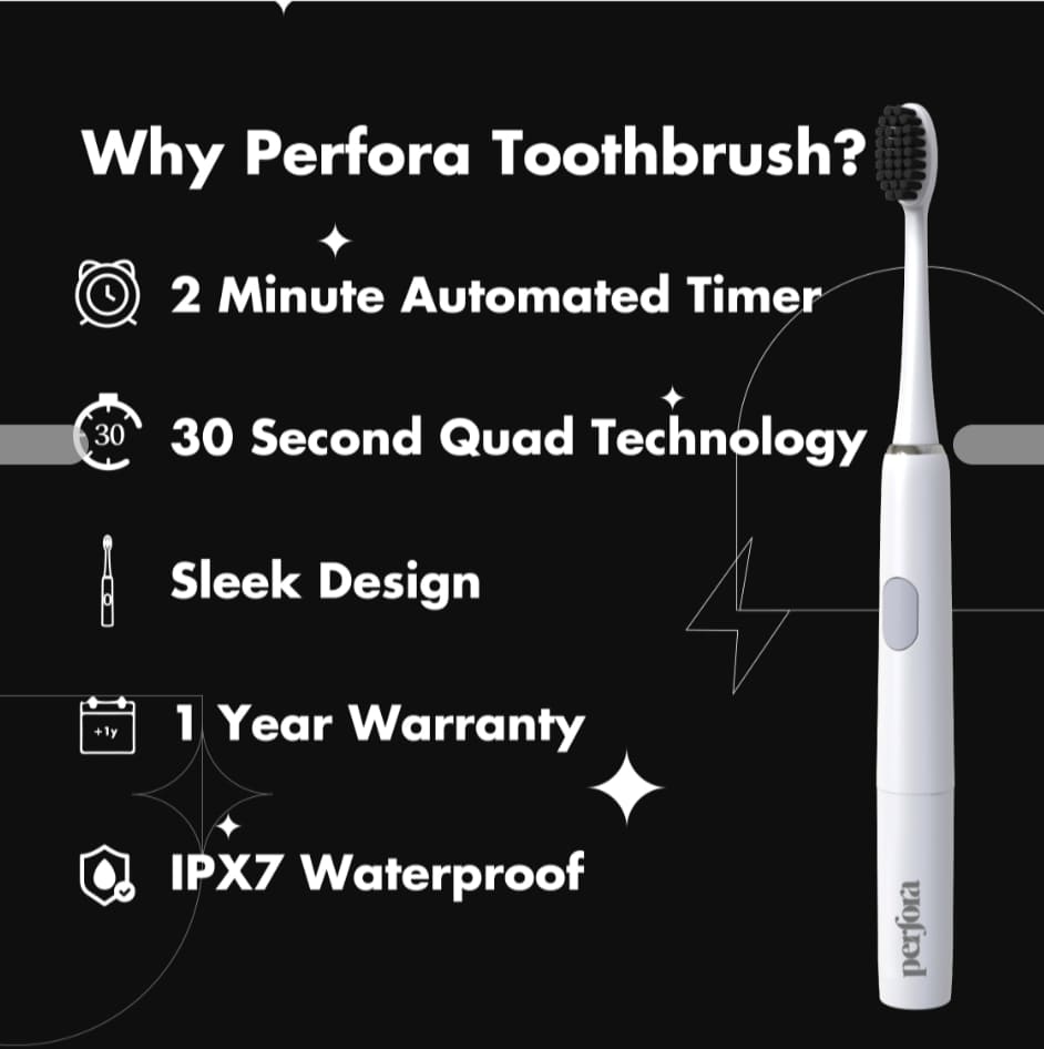 Electric Toothbrush - Model 002 - Moonstone White