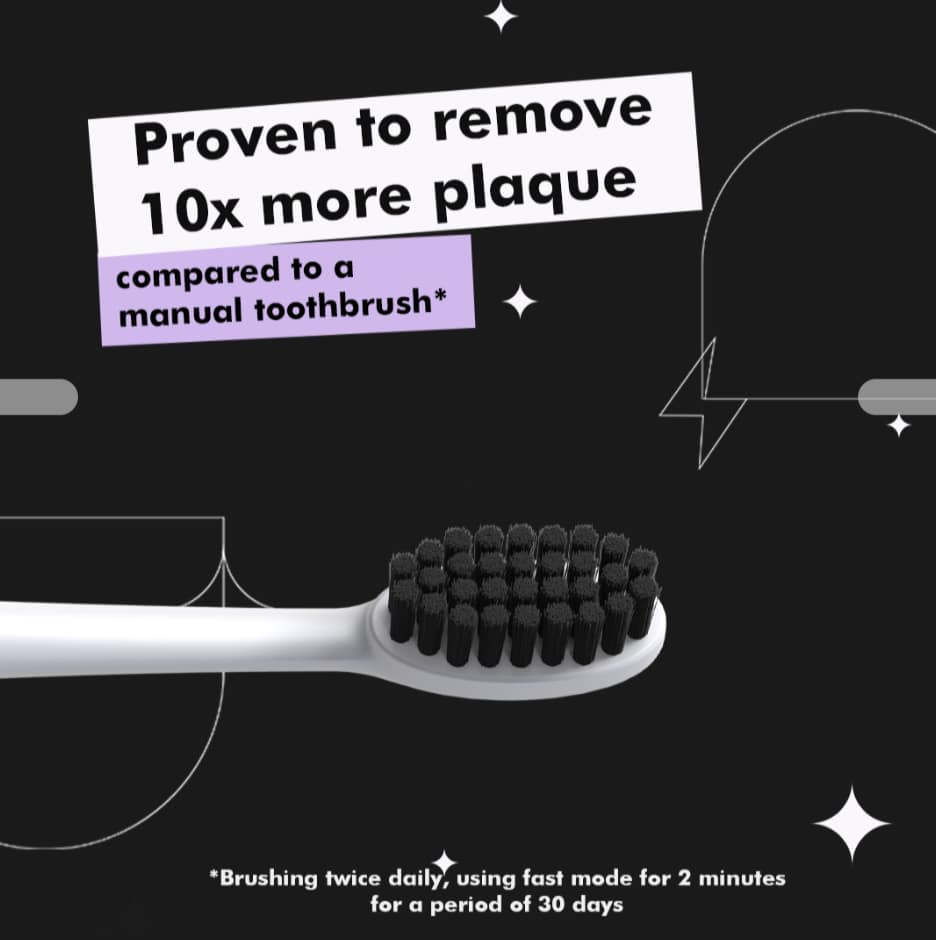 Electric Toothbrush - Model 002 - Moonstone White