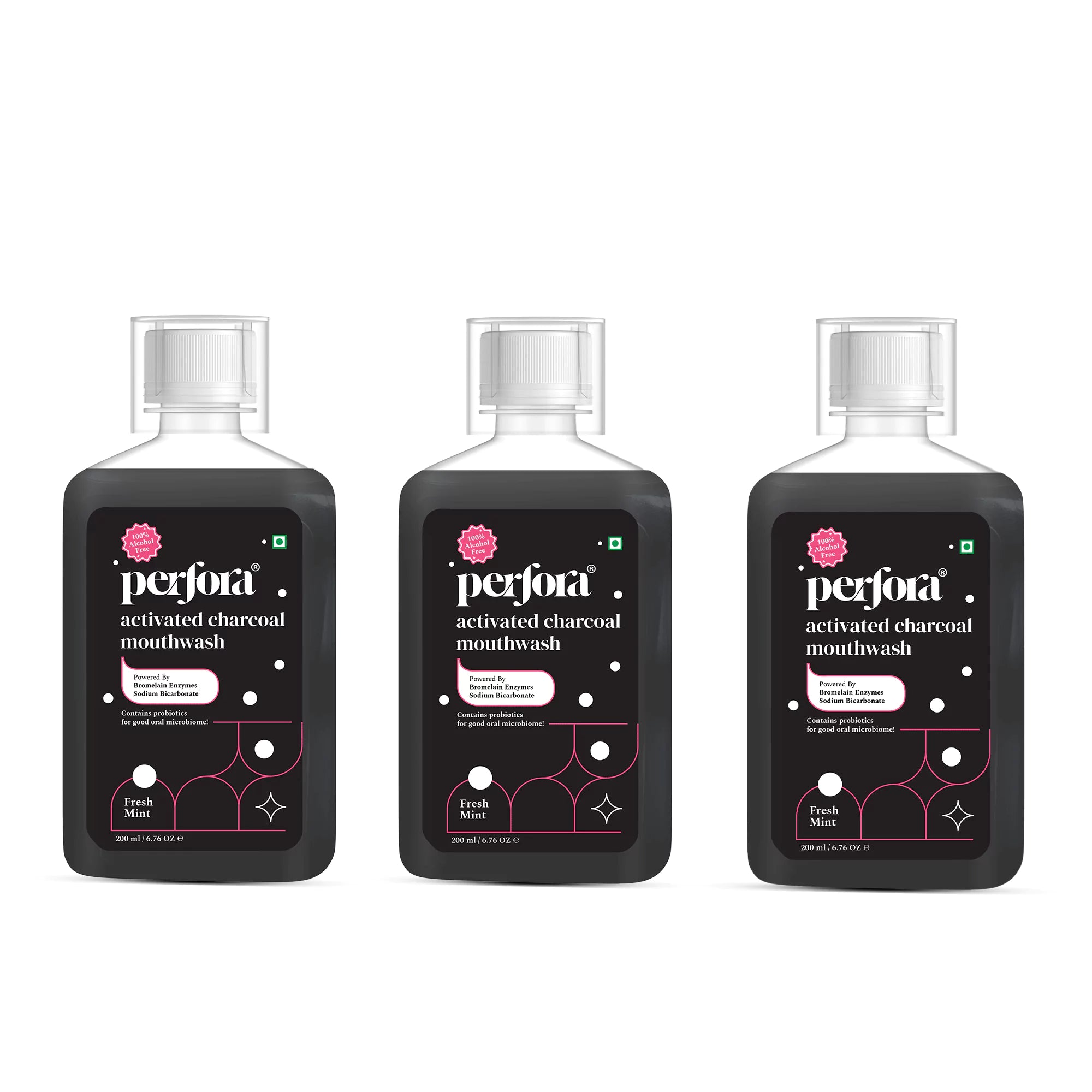 Activated Charcoal Teeth Whitening Mouthwash