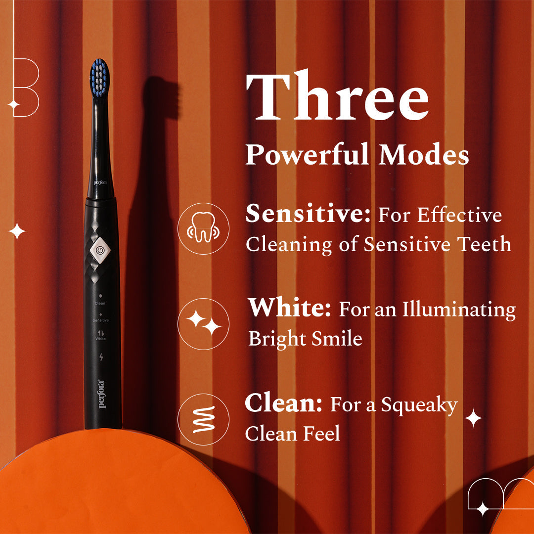 Electric Toothbrush - M004 and pack of 3 toothpastes