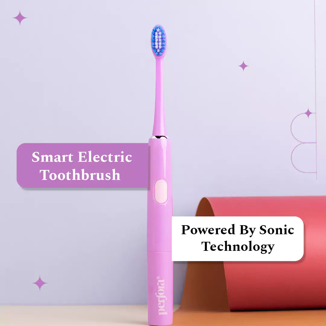 Battery Operated Sonic Electric Toothbrush - Lilac lavender