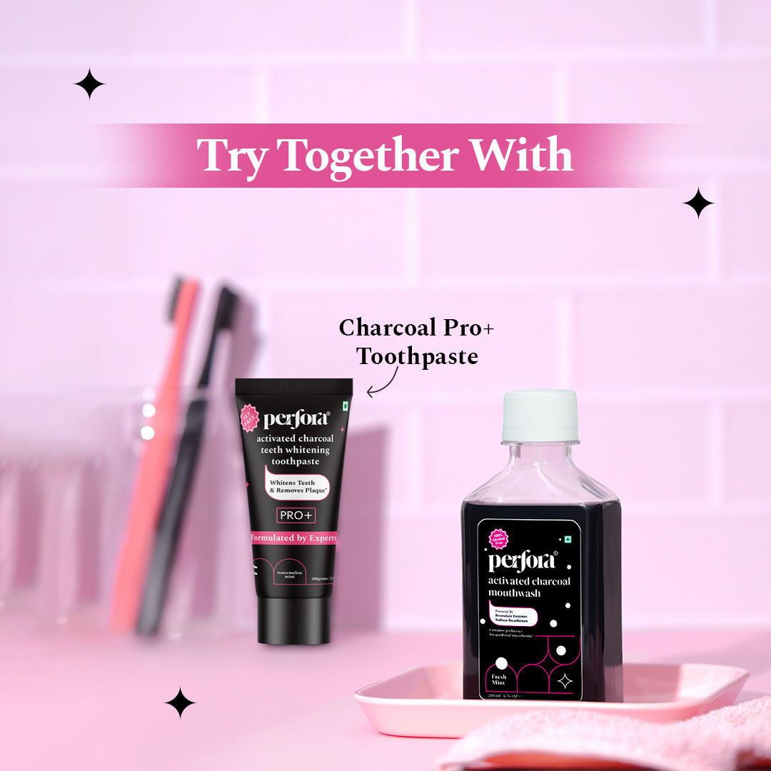 Activated Charcoal Teeth Whitening Mouthwash