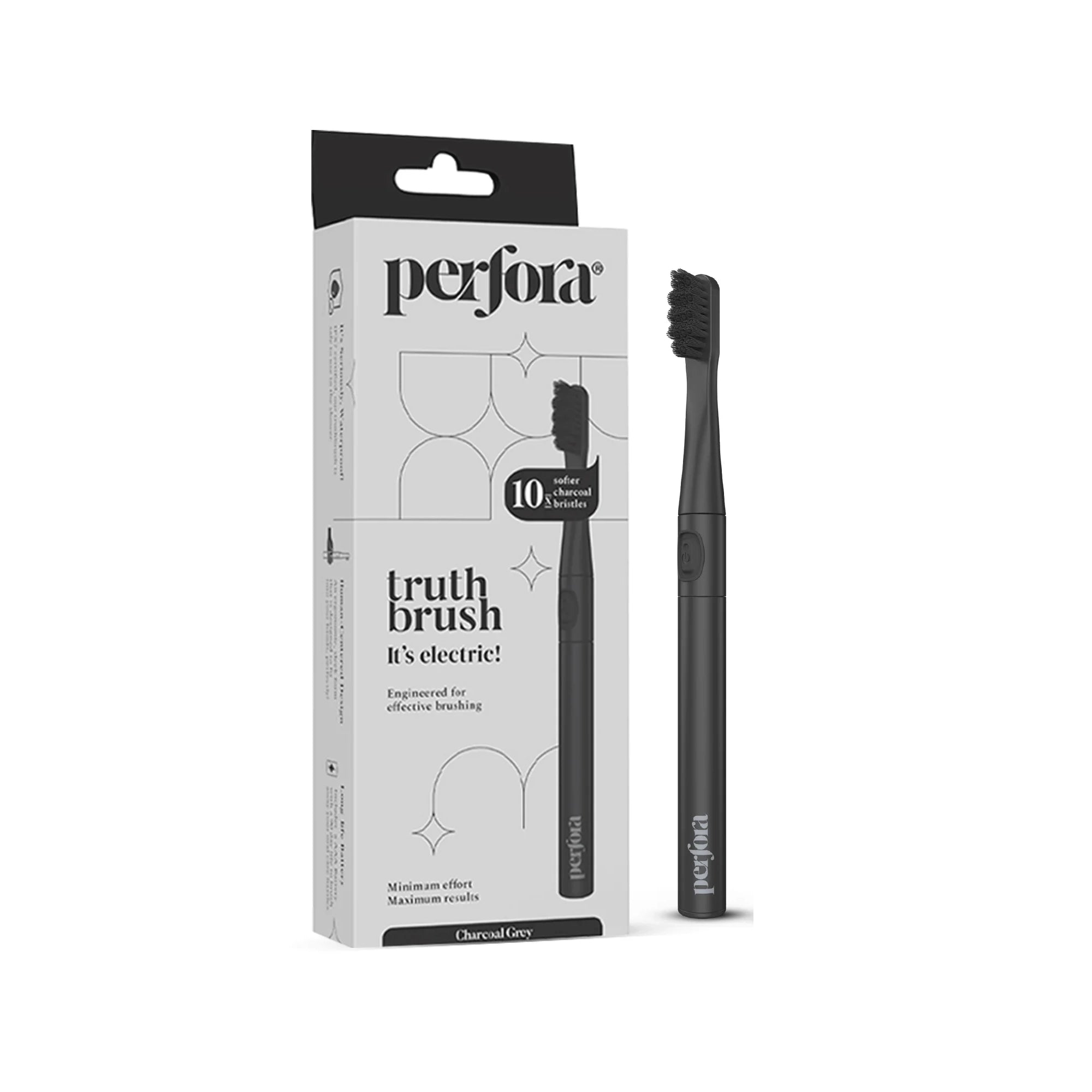 Battery Operated Sonic Electric Toothbrush - Charcoal Grey