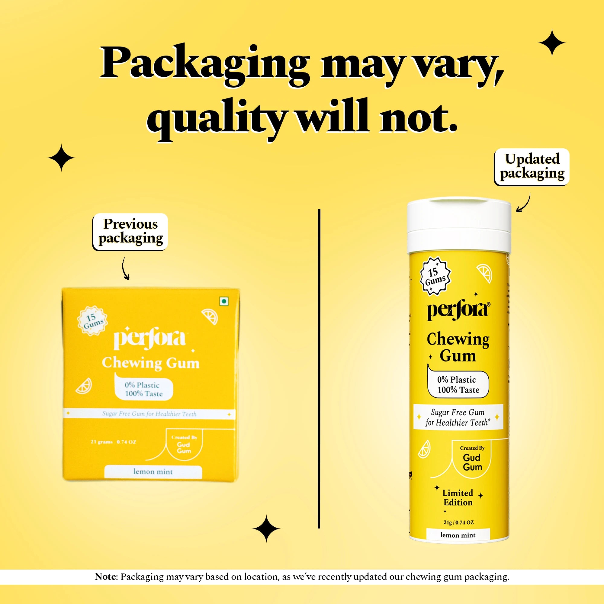 Perfora X GudGum Lemon Chewing Gum