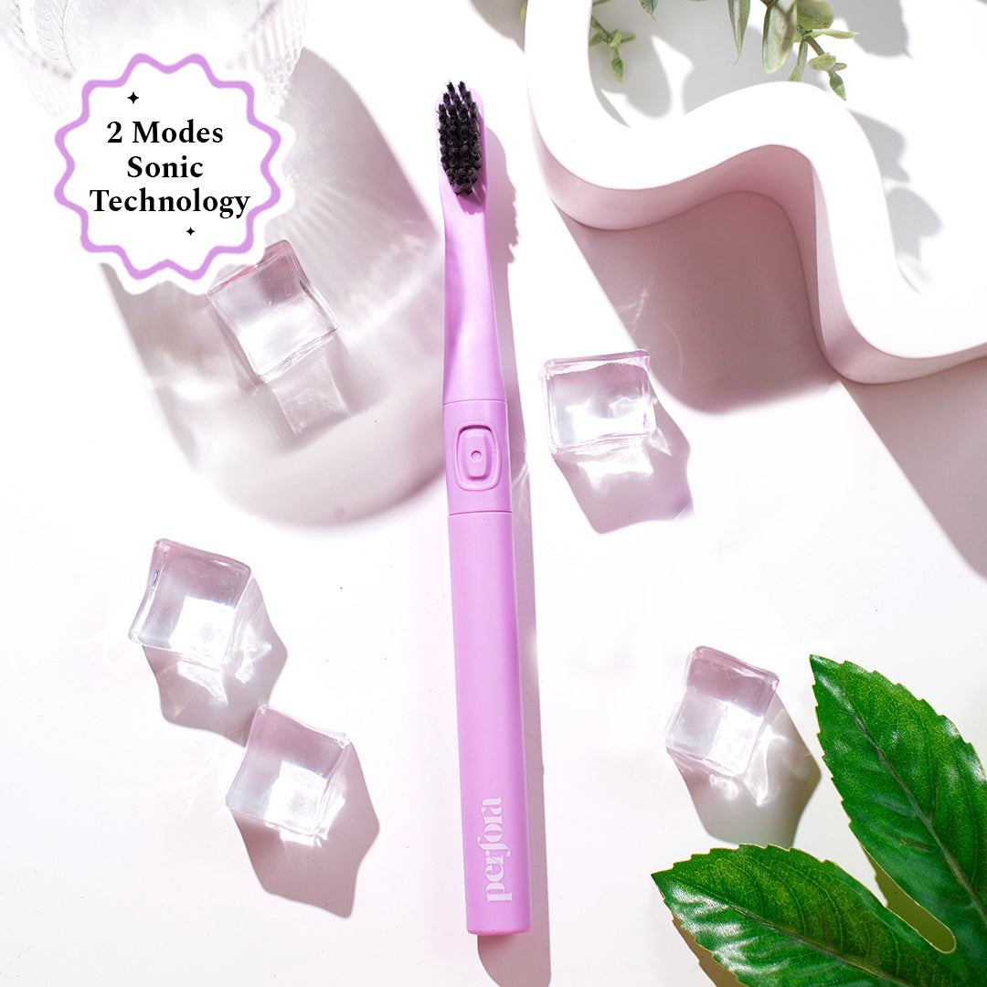Battery Operated Sonic Electric Toothbrush - Veri Peri Lavender