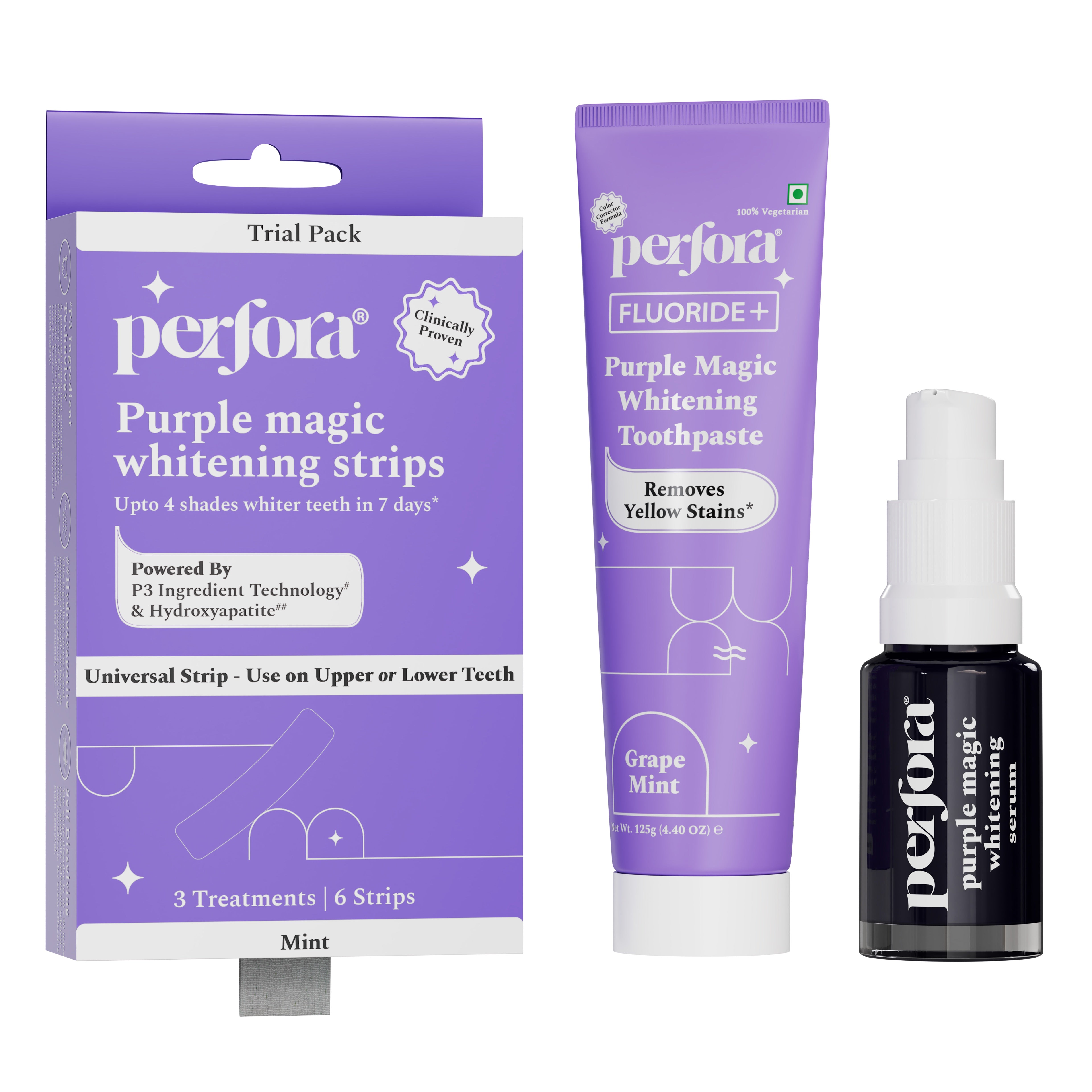 Buy Purple Magic Teeth Whitening Strips - Self Dissolving