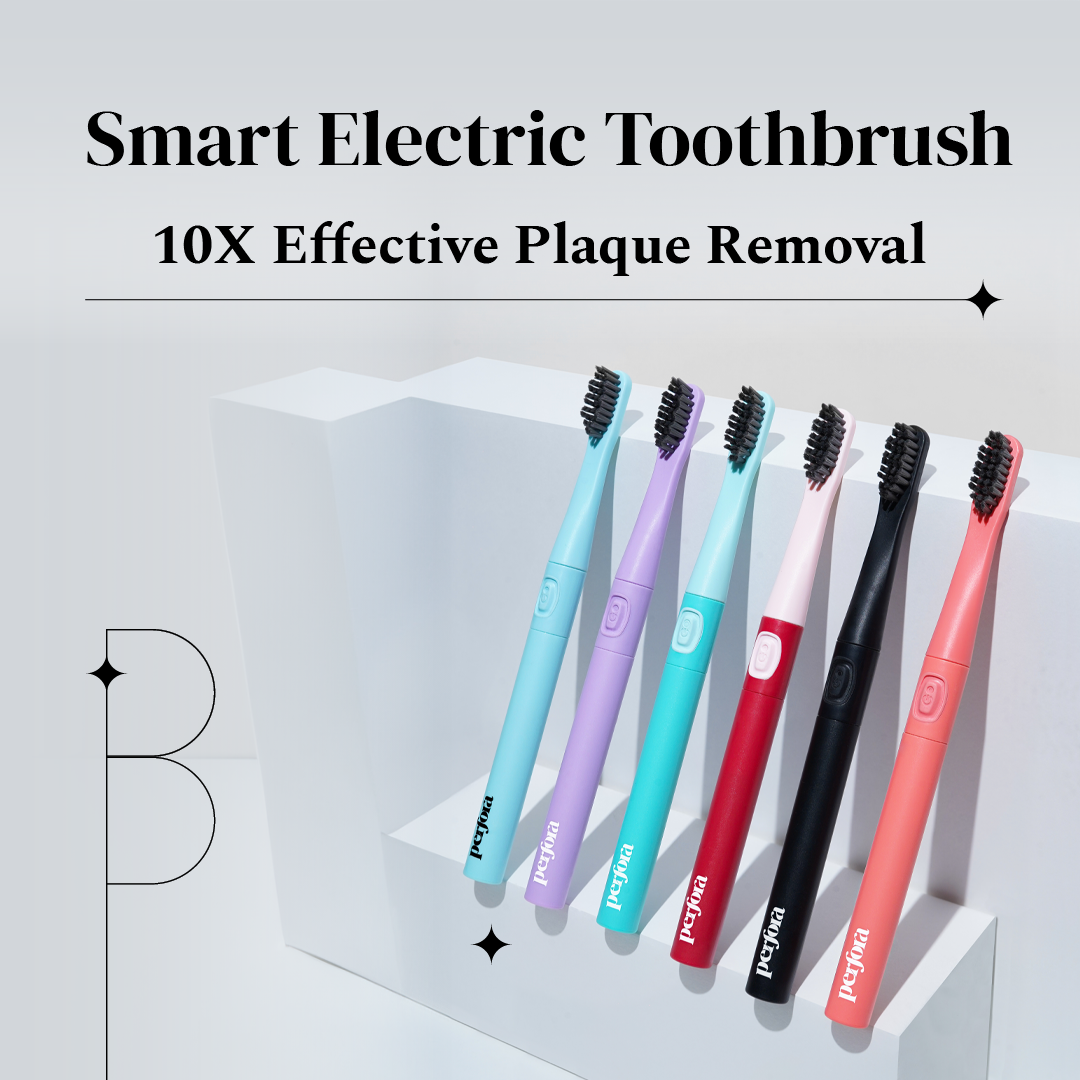 Electric Toothbrush + 4 Brush Heads Combo + Travel Case