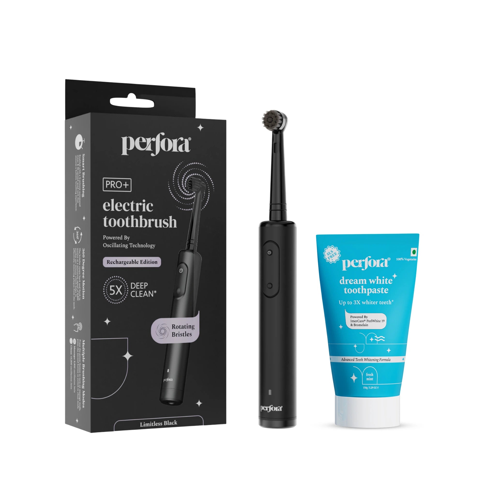 Oscillating Electric Toothbrush & Toothpaste