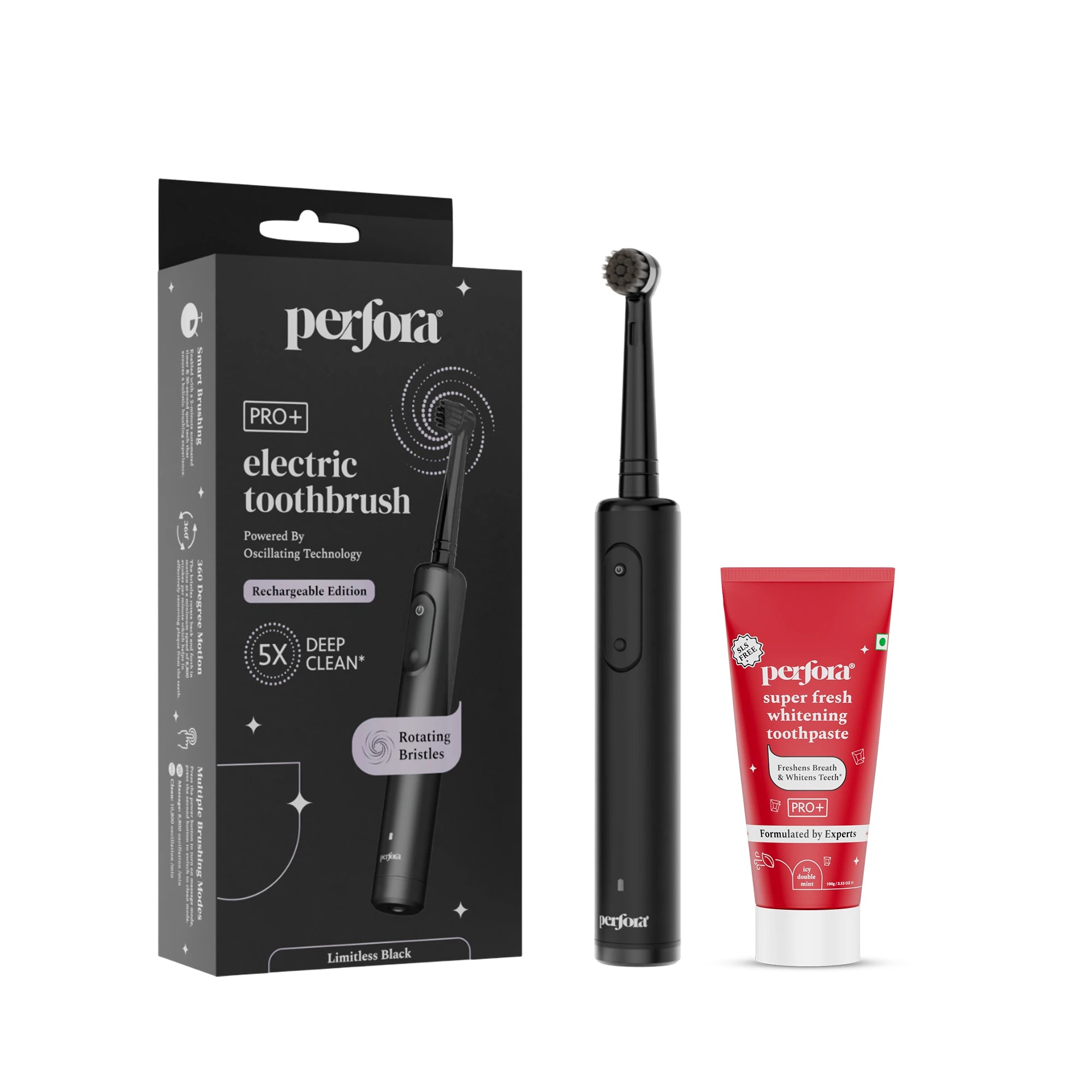 Oscillating Electric Toothbrush & Toothpaste