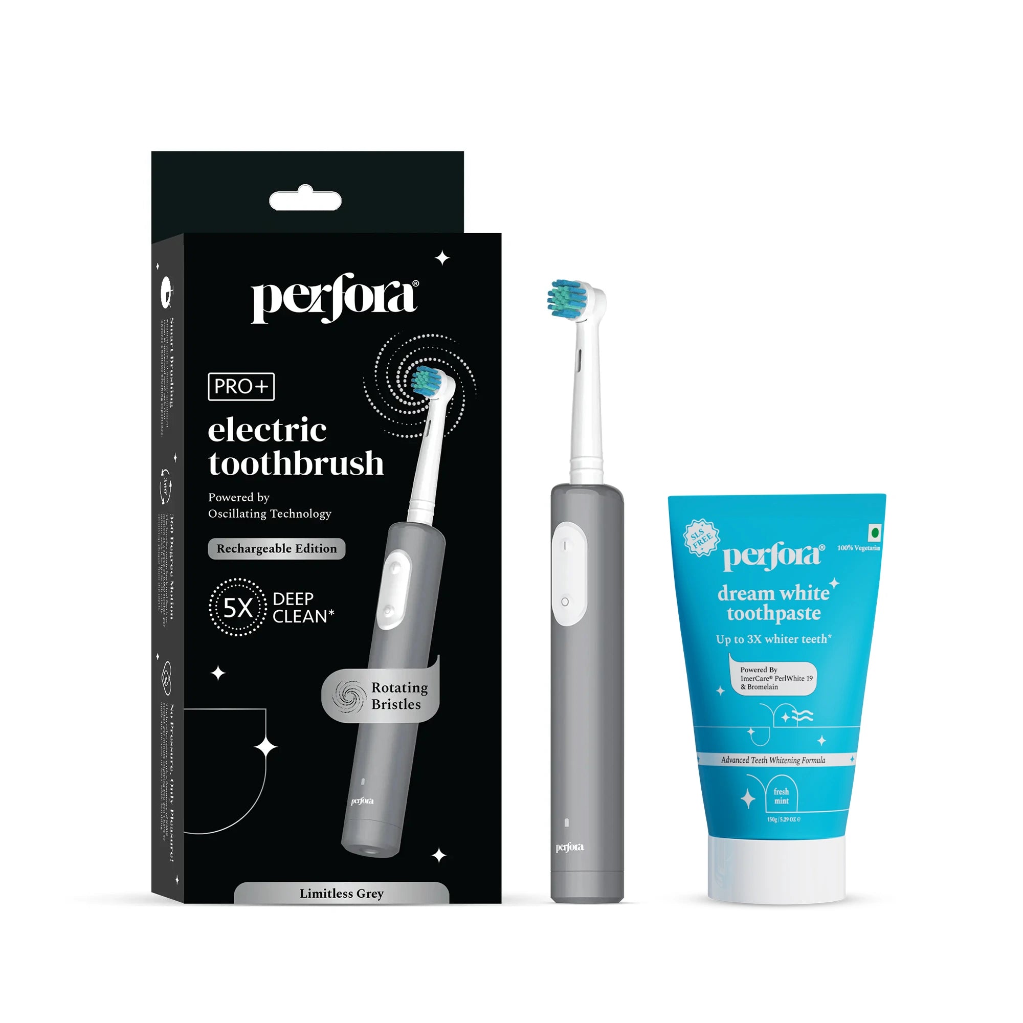 Oscillating Electric Toothbrush & Toothpaste