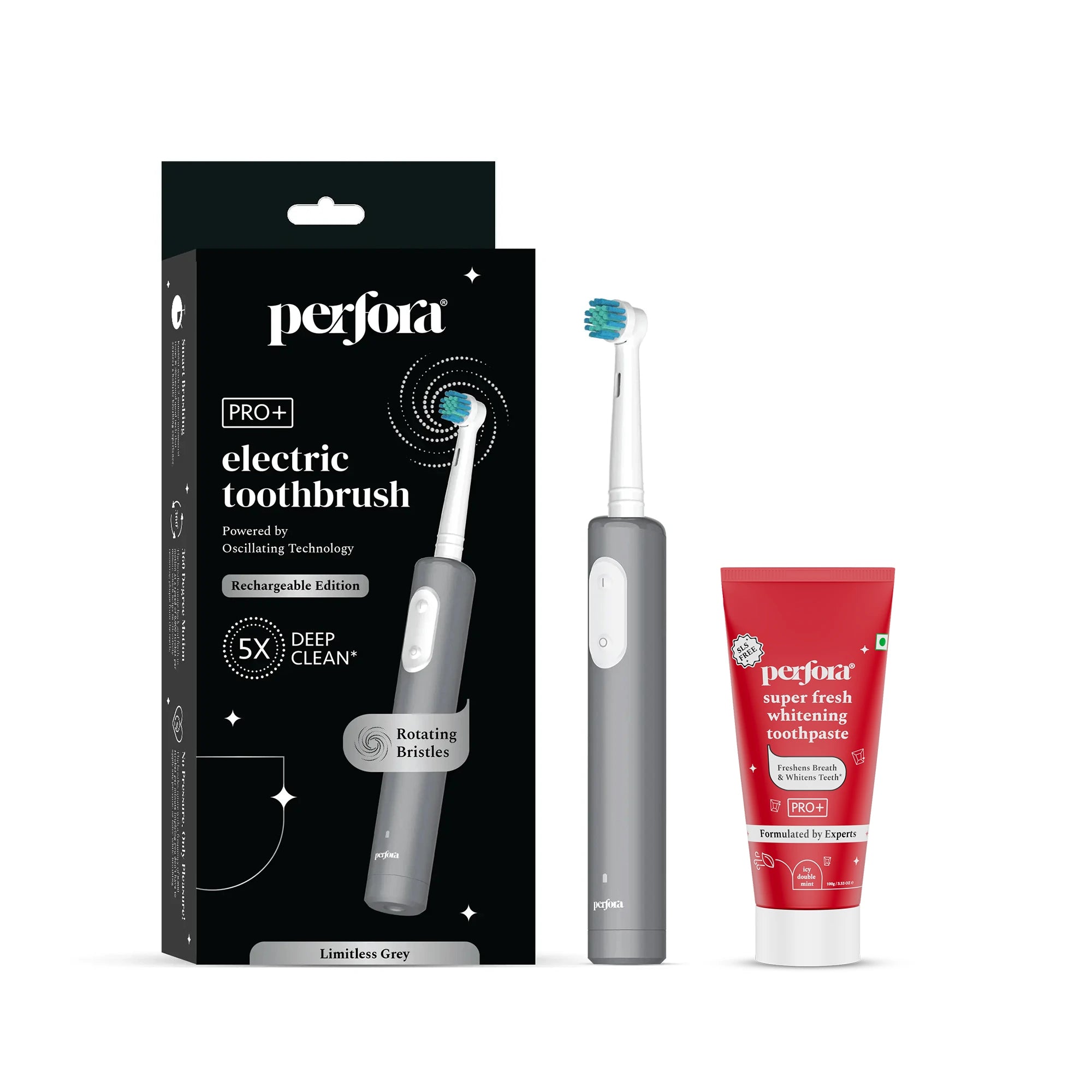 Oscillating Electric Toothbrush & Toothpaste