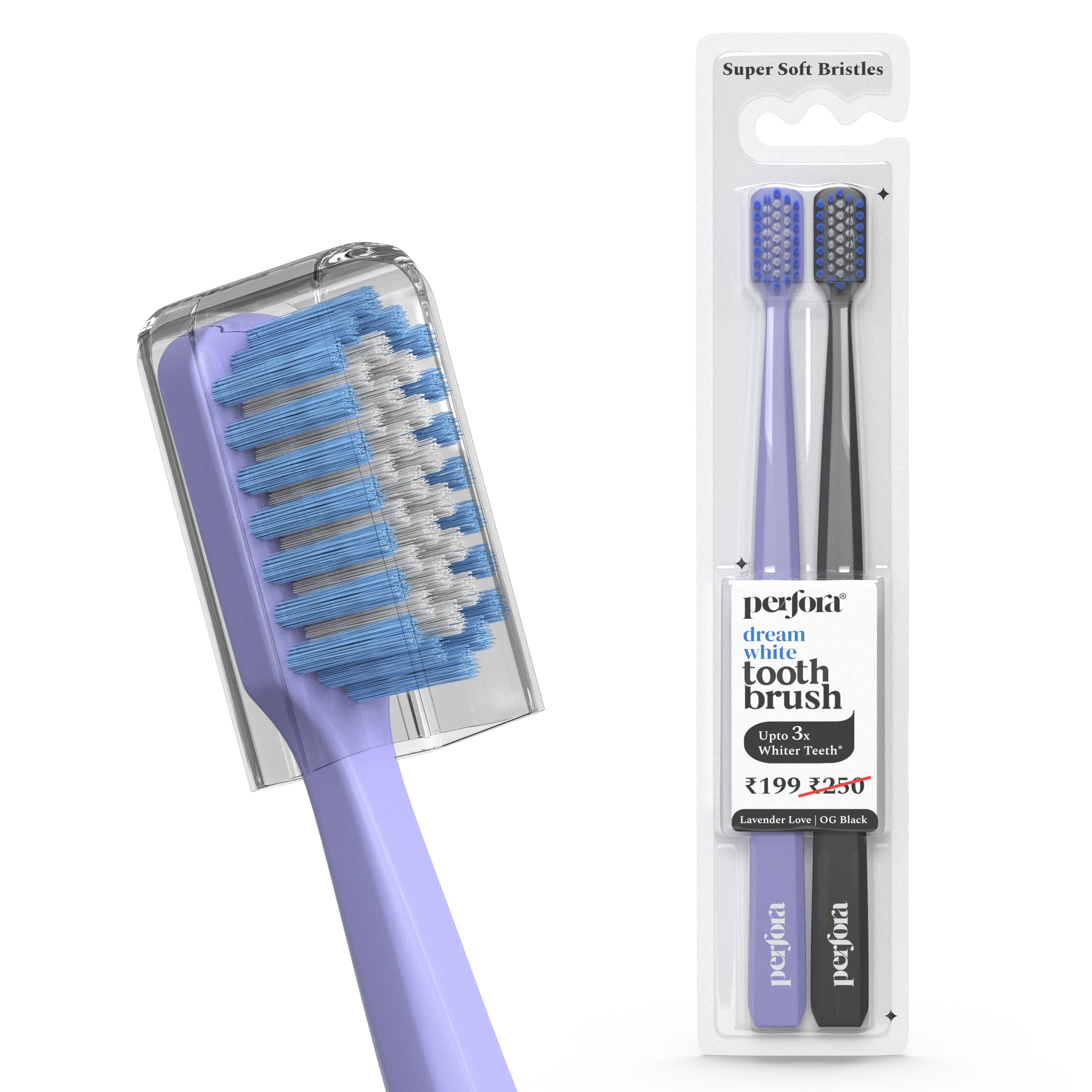 Ultra Soft Bristles Manual Toothbrush - Pack of 2