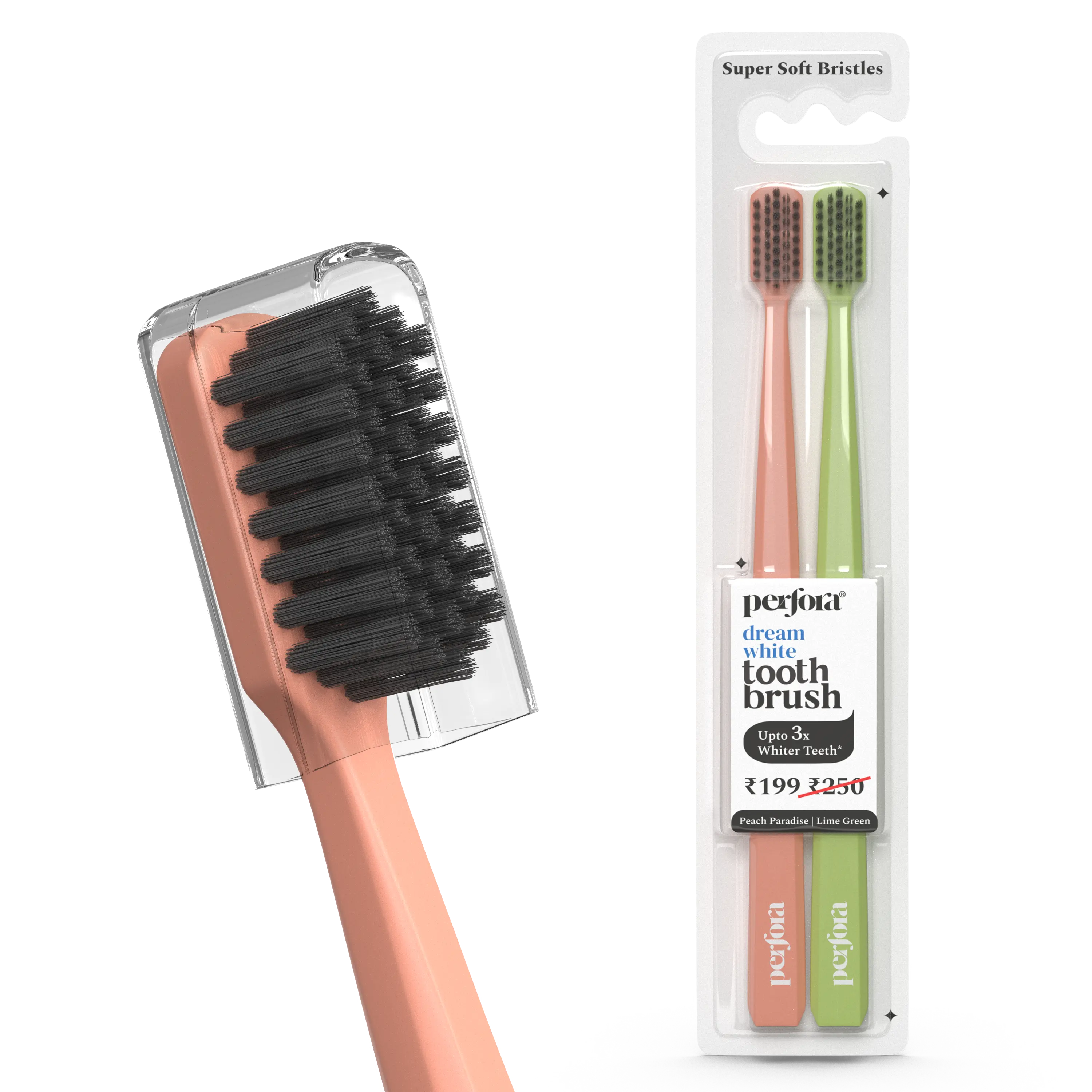 Ultra Soft Bristles Manual Toothbrush - Pack of 2