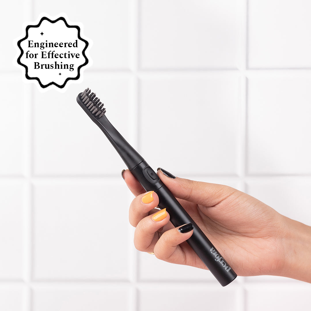 Battery Operated Sonic Electric Toothbrush - Charcoal Grey