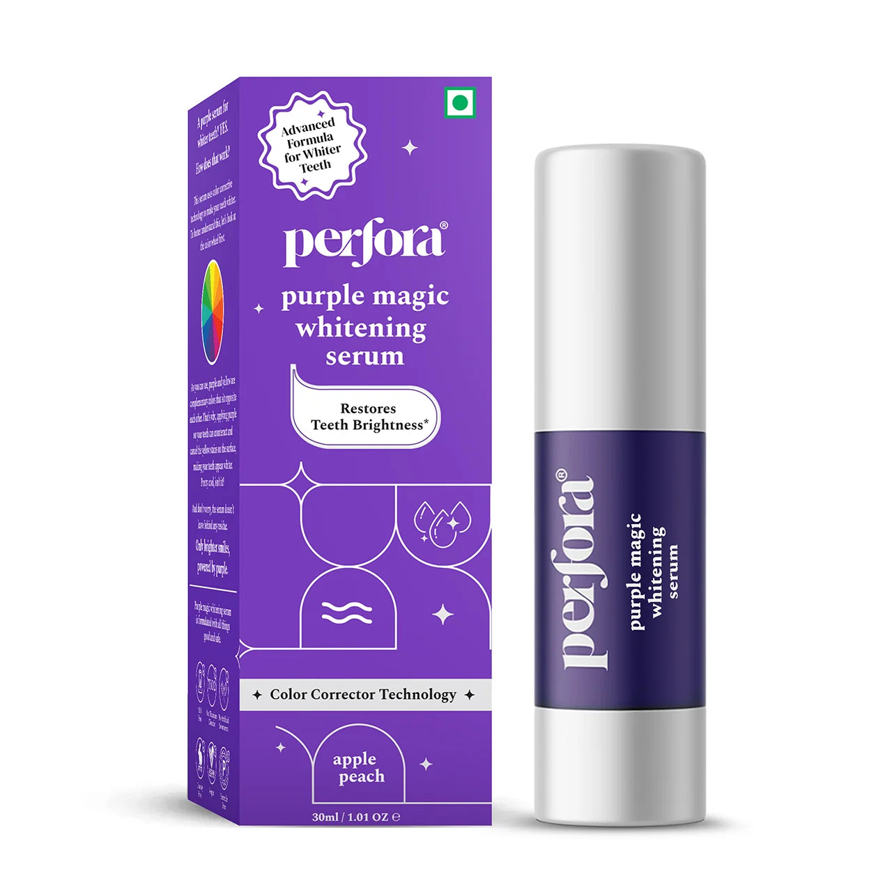 Oscillating Electric Toothbrush & Purple Serum 30ml Combo