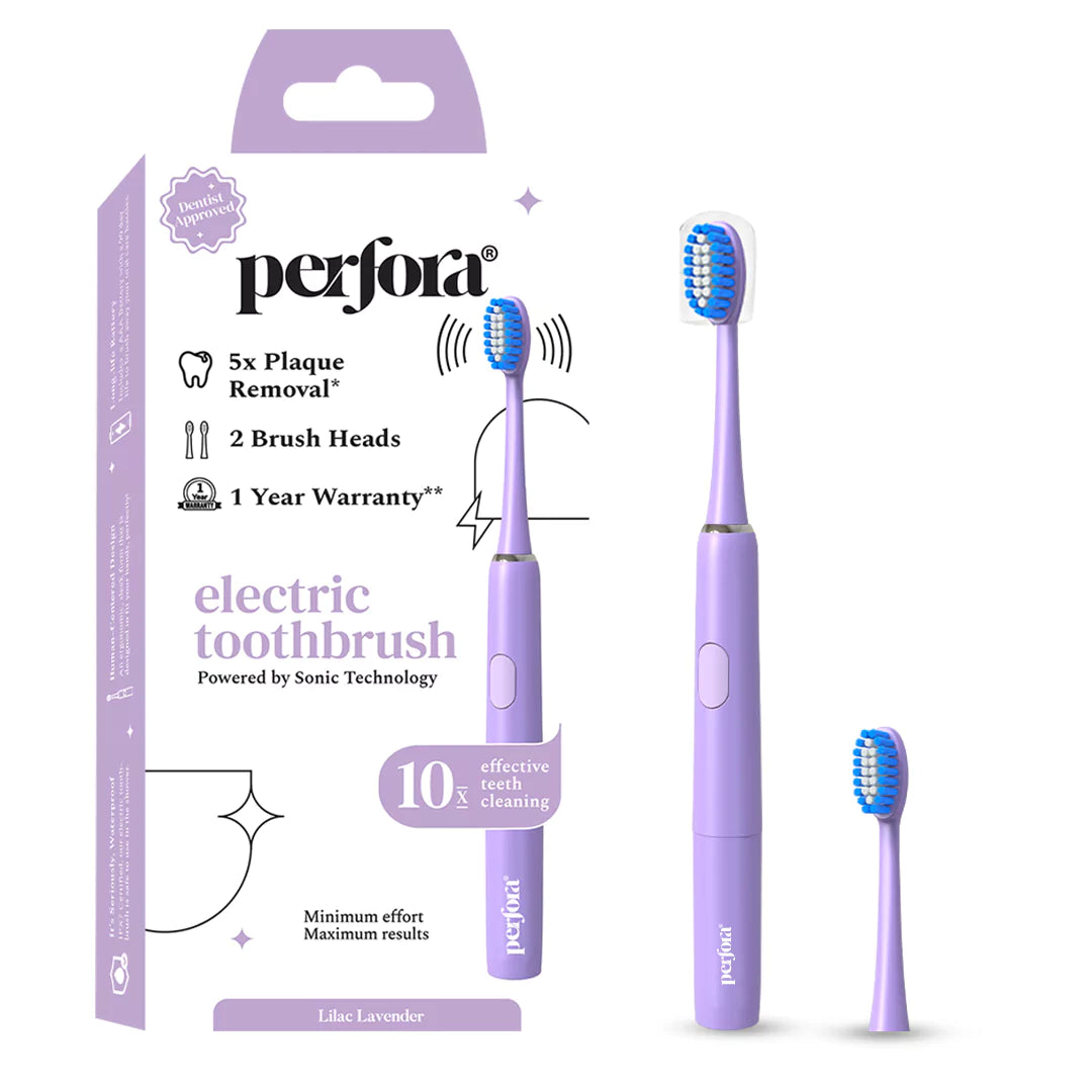 Battery Operated Sonic Electric Toothbrush - Lilac lavender