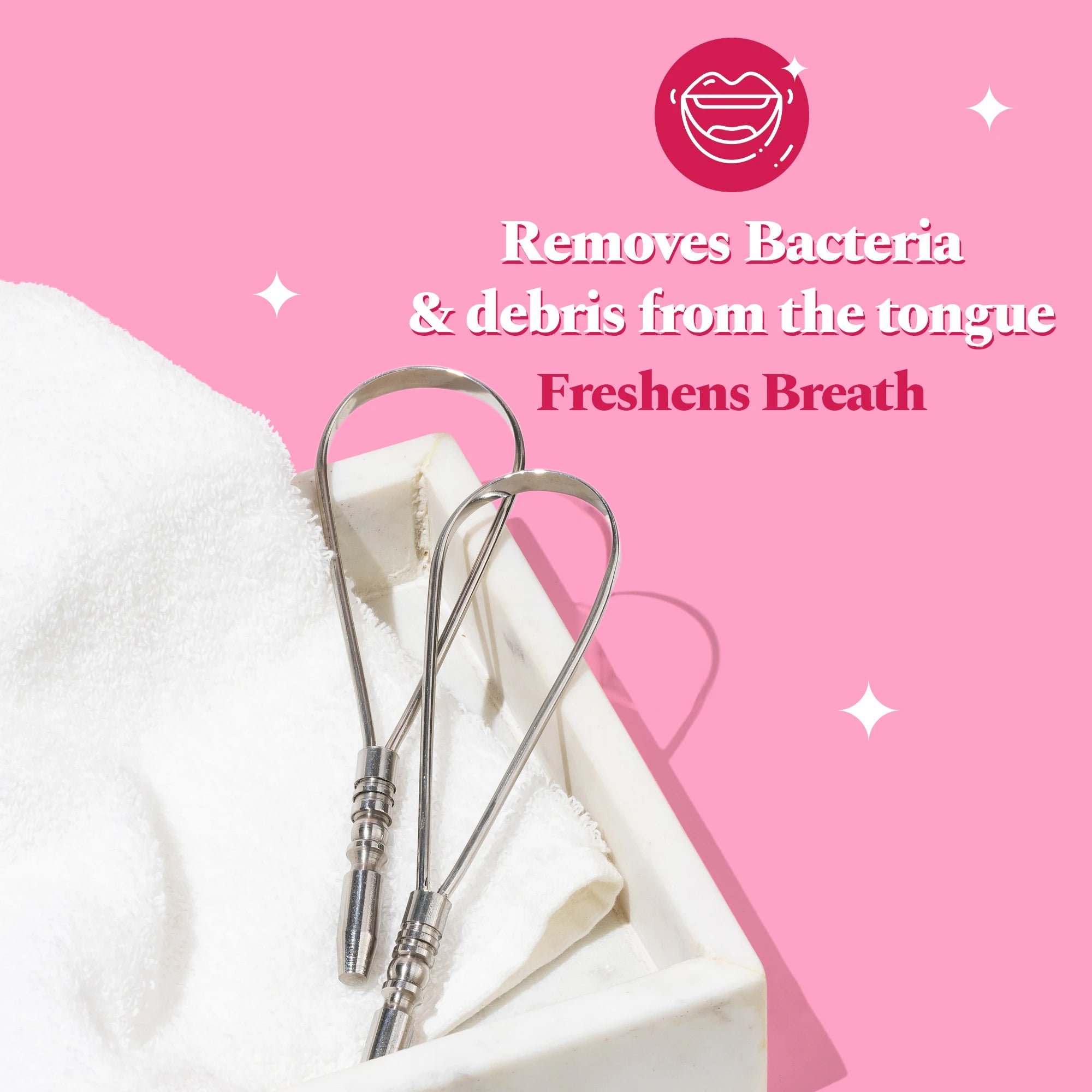 Stainless Steel Tongue Cleaner & Scraper
