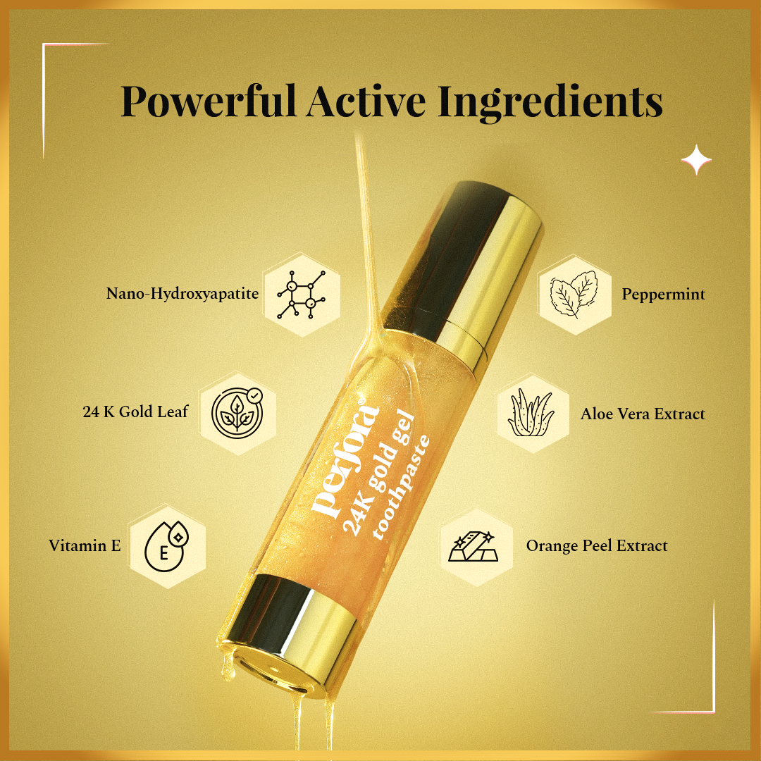 24K Gold Gel Toothpaste - Refreshing Mint