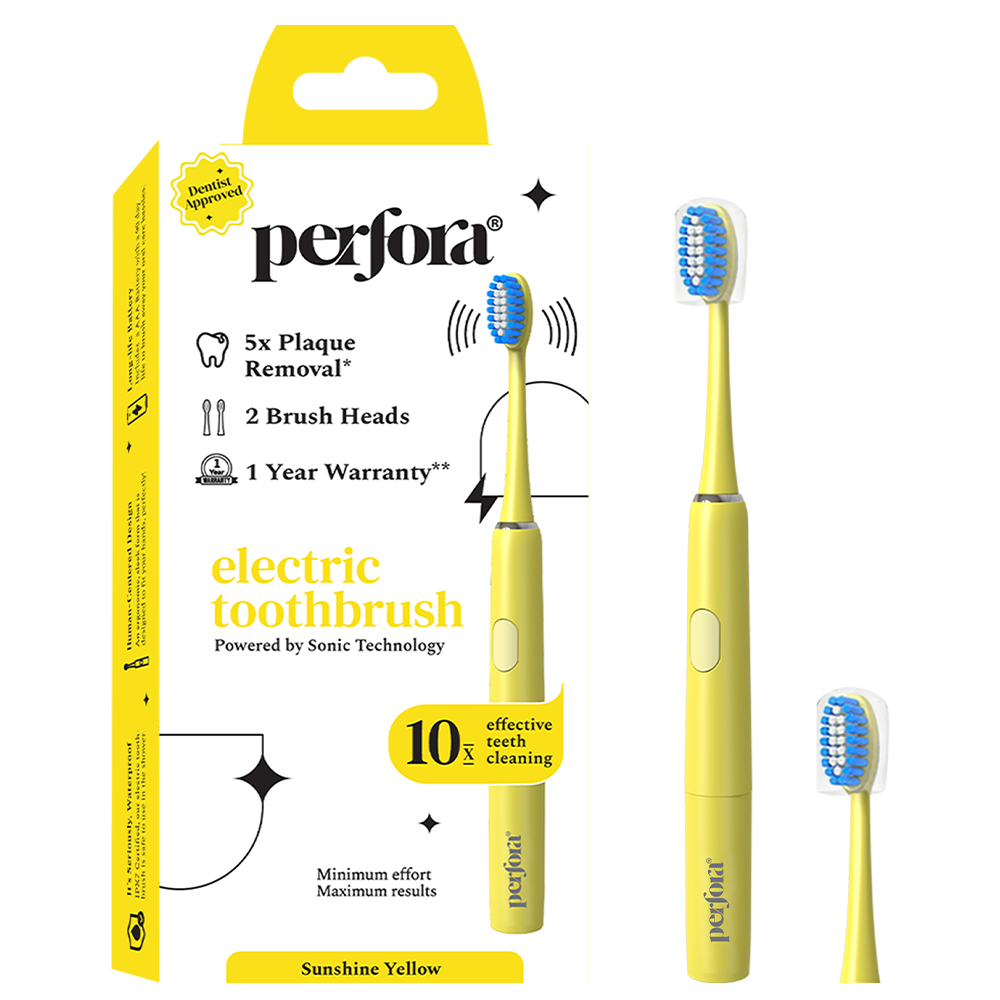 Sonic Electric Toothbrush - Model 002 - Sunshine Yellow
