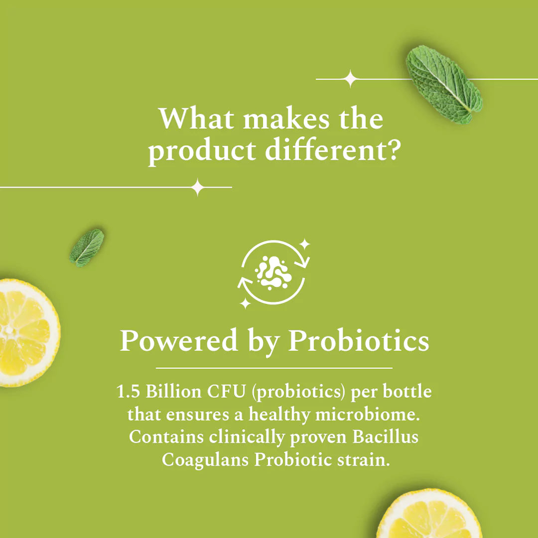 Anti Plaque Lemon Probiotic Mouthwash
