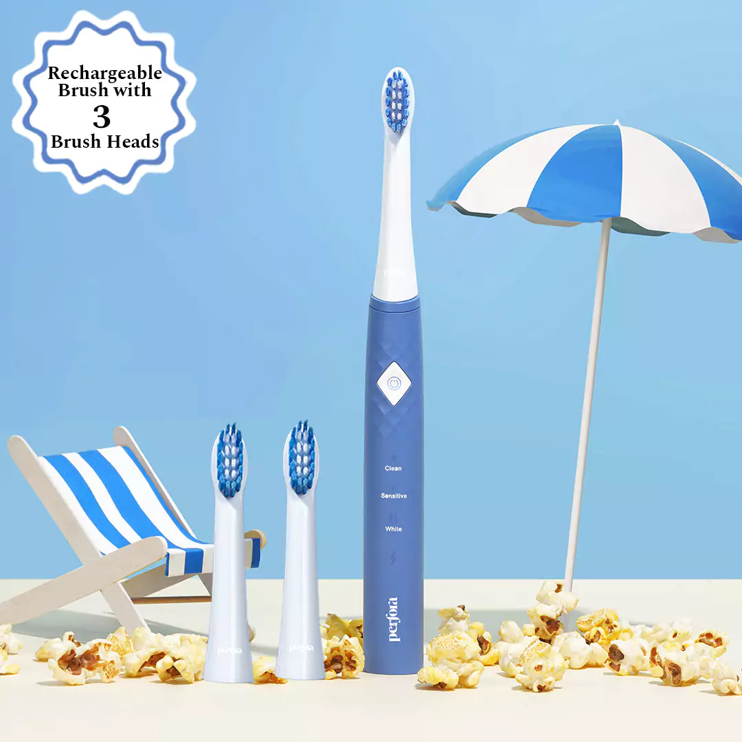 Electric Toothbrush - M004 and pack of 3 toothpastes