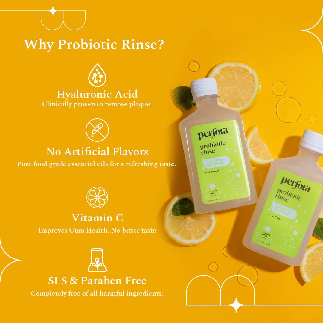 Lemon Mint Probiotic Anti-Plaque Mouthwash