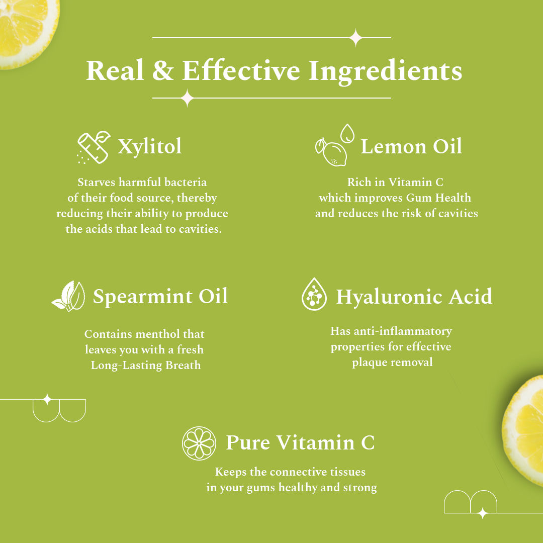 Lemon Mint Probiotic Anti-Plaque Mouthwash