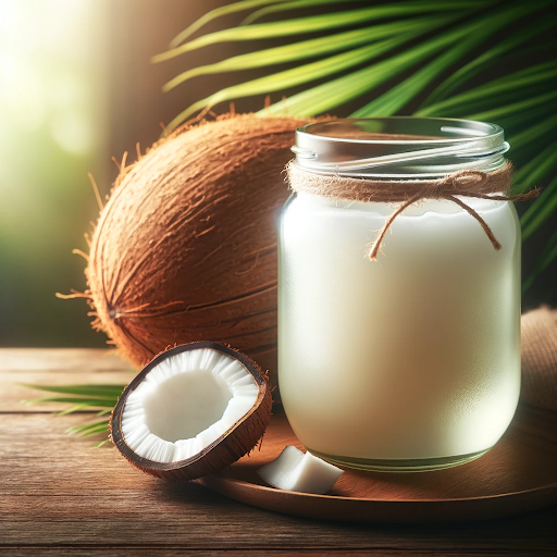 image of coconut oil for oil pulling