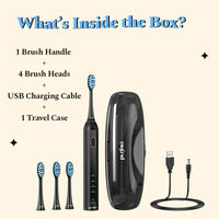 Smart Sonic Electric Toothbrush - Rechargeable