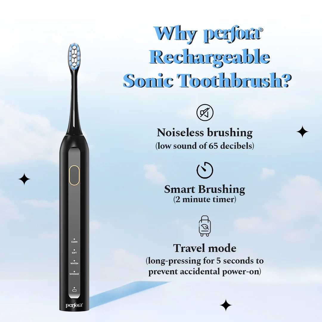 Smart Sonic Electric Toothbrush - Rechargeable