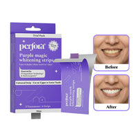 Trial pack Purple Magic Teeth Whitening Strips - Self Dissolving (Pack of 6 Strips)