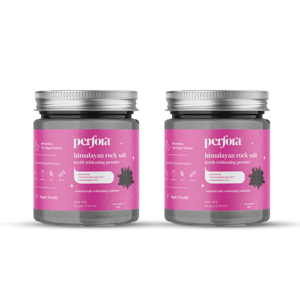 Perforacare Charcoal Teeth Whitening Powder (Pack of