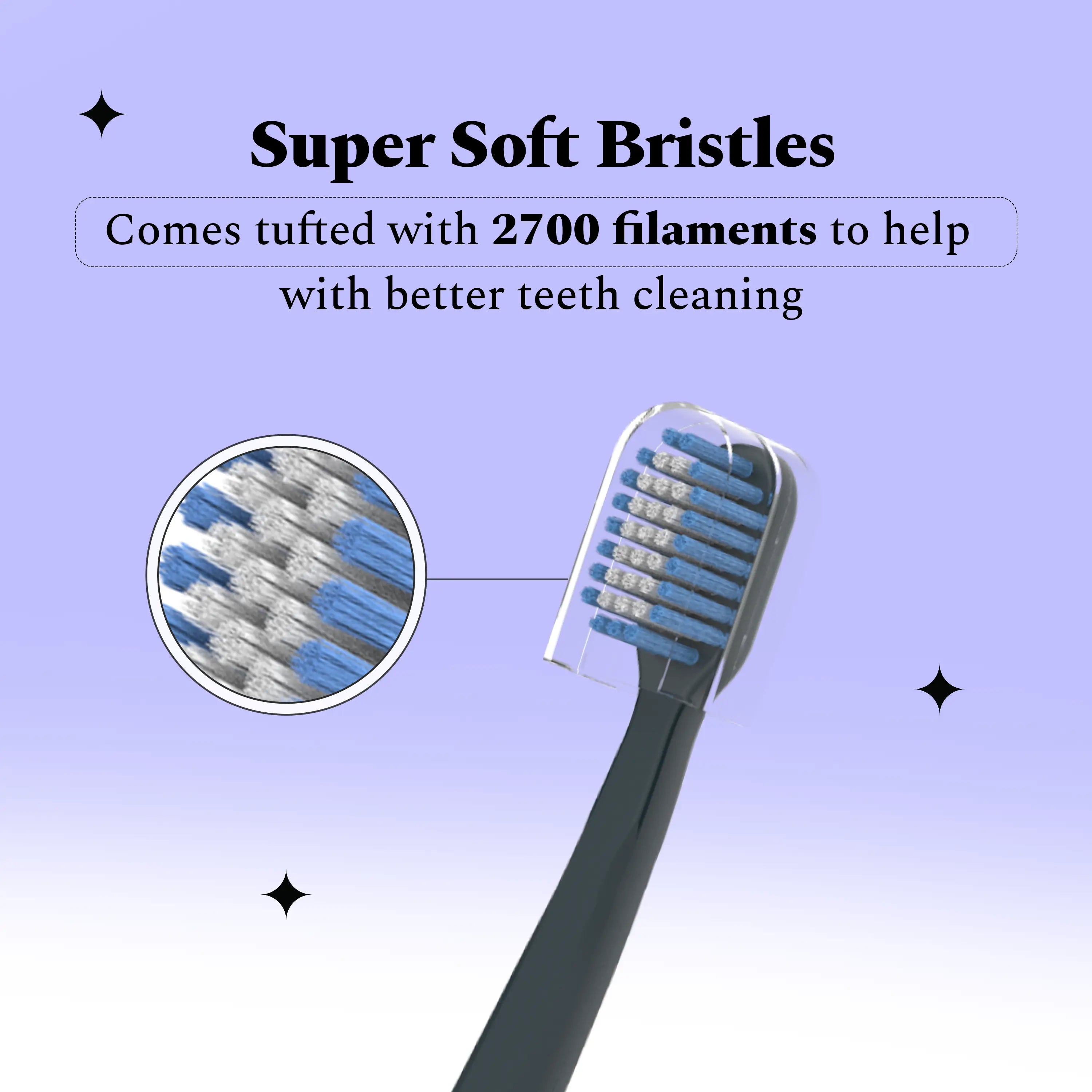 Ultra Soft Bristles Manual Toothbrush - Pack of 2