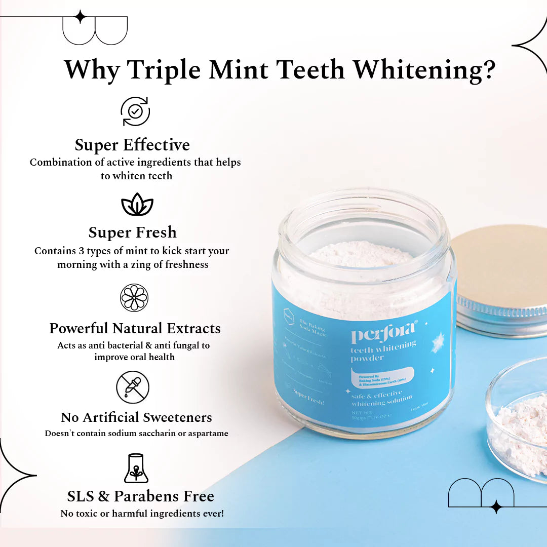 Peroxide Free Teeth Whitening Powder