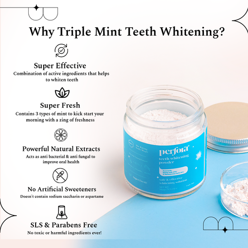 Triple Mint Teeth Whitening Powder