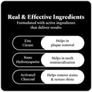 Activated Charcoal Toothpaste & Purple Whitening Serum Combo