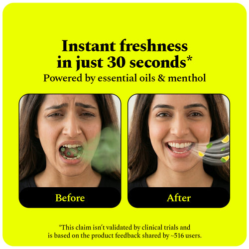 Power Dental Flosser and Lemon mint Mouthwash (300ML)