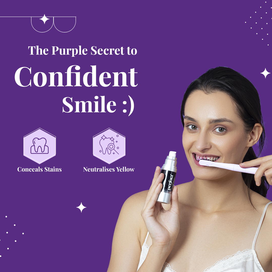 Teeth Whitening Powders & Purple Serum Combo