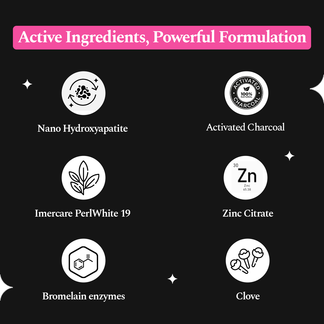 Activated Charcoal Toothpaste & Purple Whitening Serum Combo