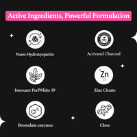 Activated Charcoal Toothpaste & Purple Whitening Serum Combo