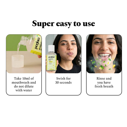 Lemon Mint Probiotic Anti-Plaque Mouthwash (500 ML)
