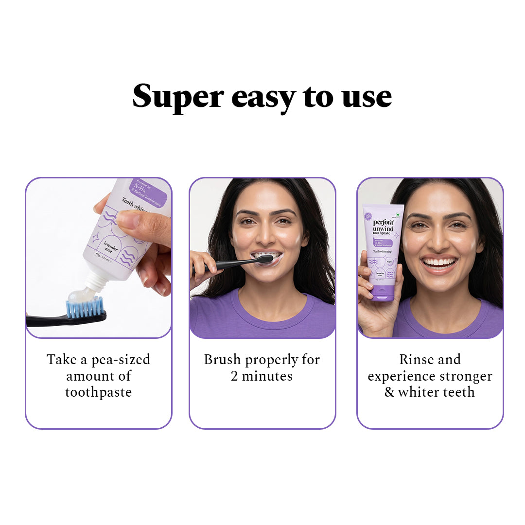 Unwind Toothpaste & Purple Whitening Serum Combo