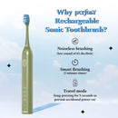 Smart Sonic Electric Toothbrush - Rechargeable