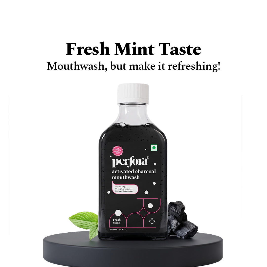 Activated Charcoal Mouthwash for Teeth Whitening