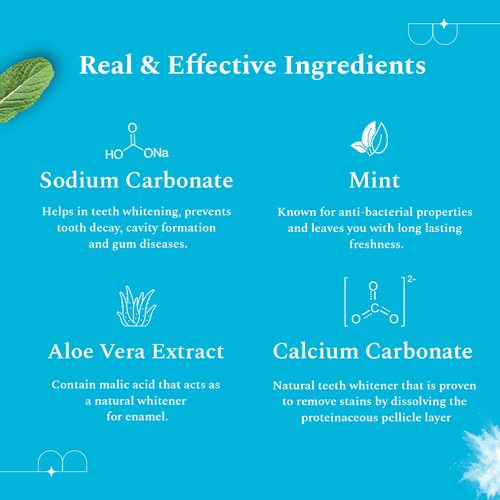 Triple Mint Teeth Whitening Powder
