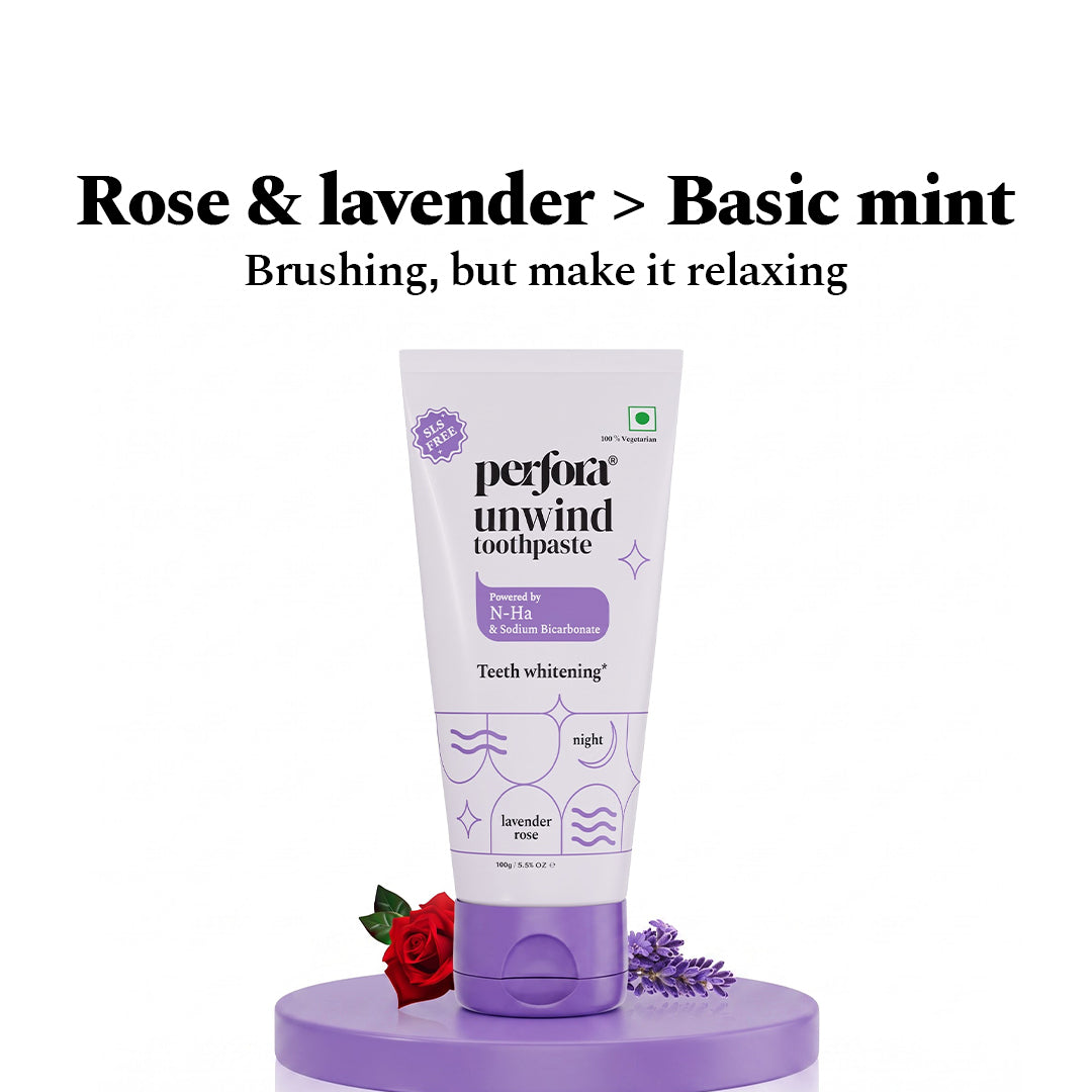 Unwind Toothpaste & Purple Whitening Serum Combo