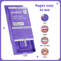 Purple Magic Teeth Whitening Strips - Self Dissolving