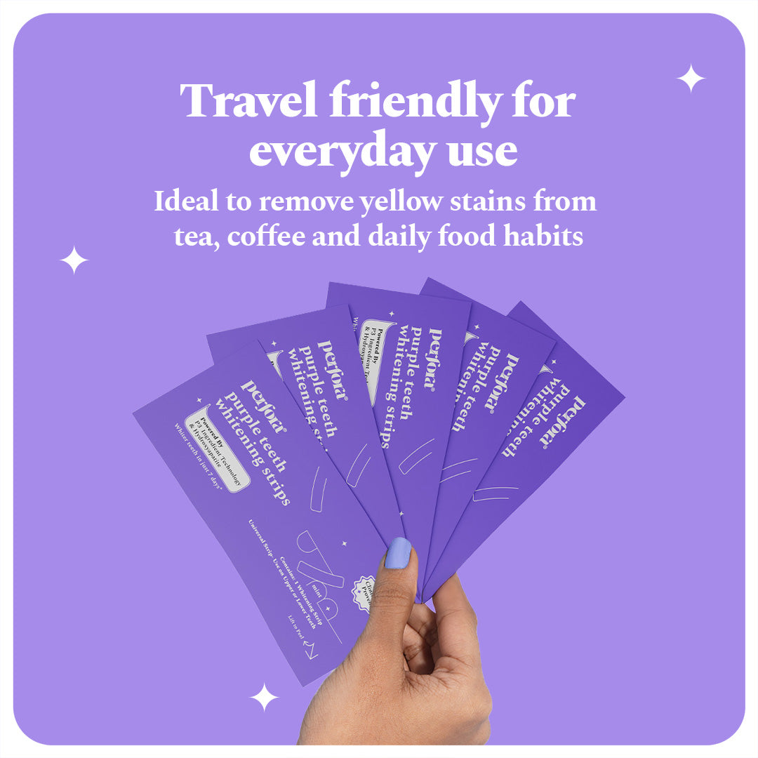Purple Magic Teeth Whitening Strips - Self Dissolving