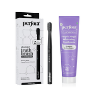 Rechargeable Sonic Electric Toothbrush & Purple Magic Whitening Toothpaste 125g